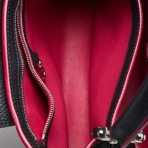 Louis Vuitton Cobalt/Fuchsia Taurillon Leather Capucines PM Bag - Picture 10 of 12